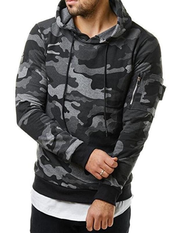 Camouflage Long-sleeved Hoodie