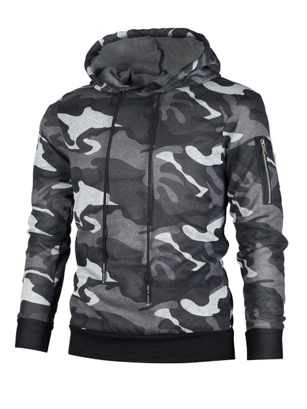 Camouflage Long-sleeved Hoodie