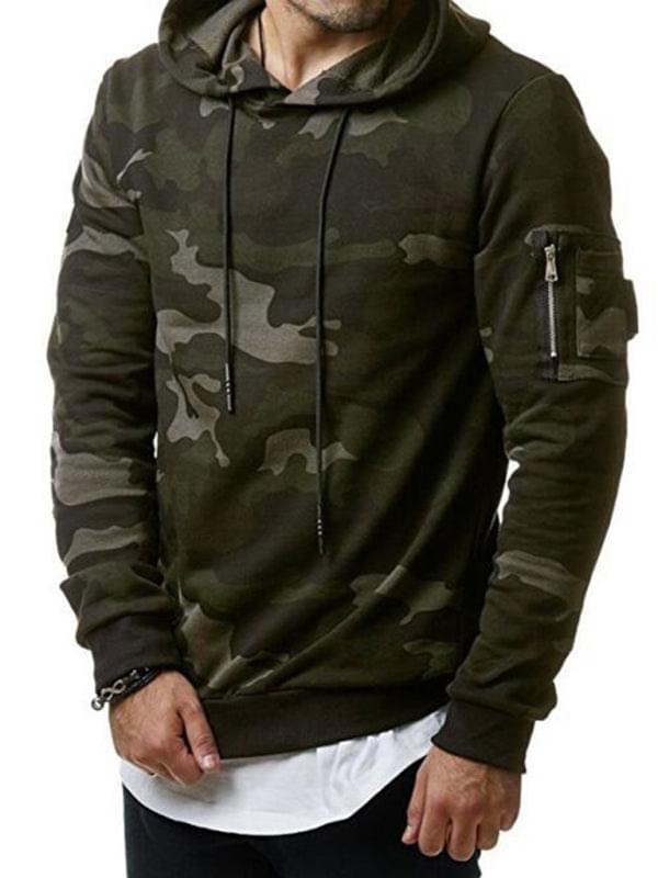 Camouflage Long-sleeved Hoodie