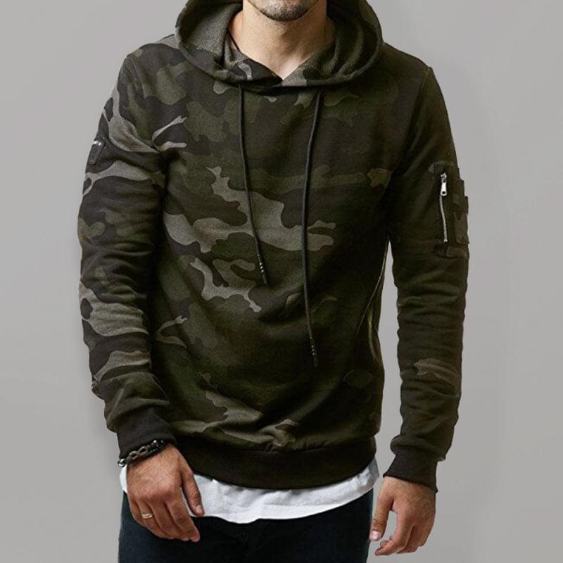 Camouflage Long-sleeved Hoodie