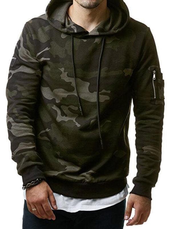 Camouflage Long-sleeved Hoodie