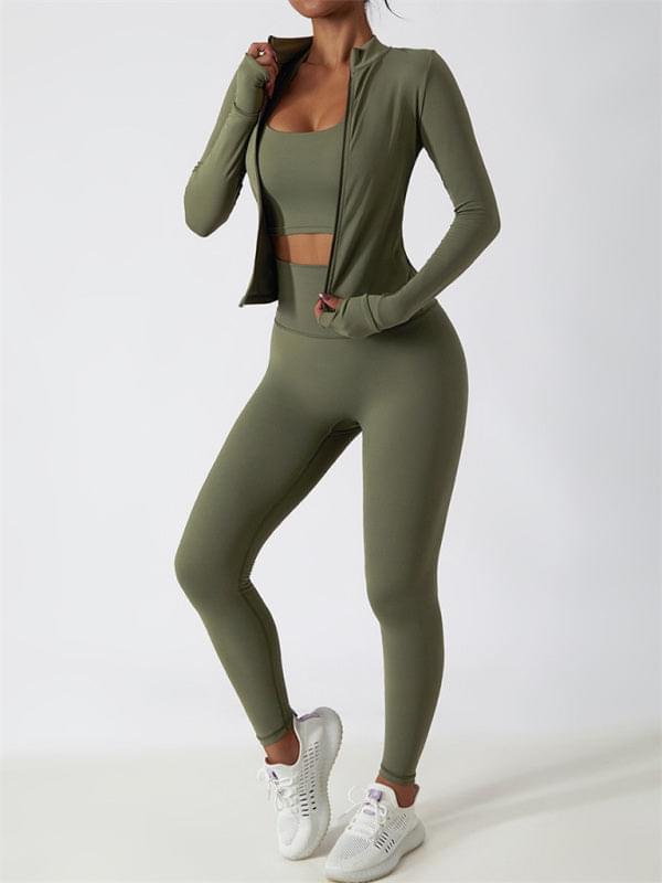 Breathable long-sleeved exercise jacket