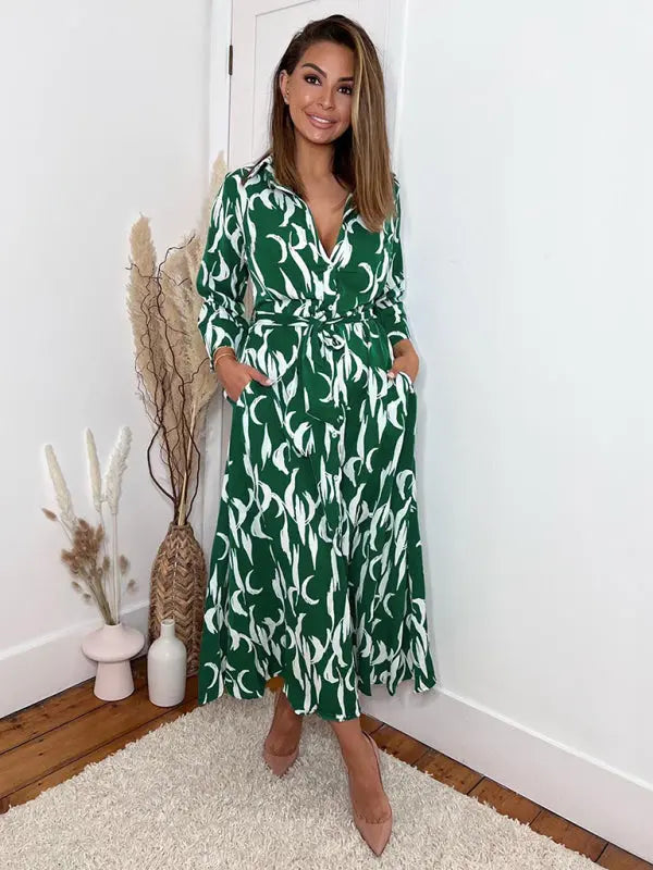 Button Front Midi Dress - Image #7