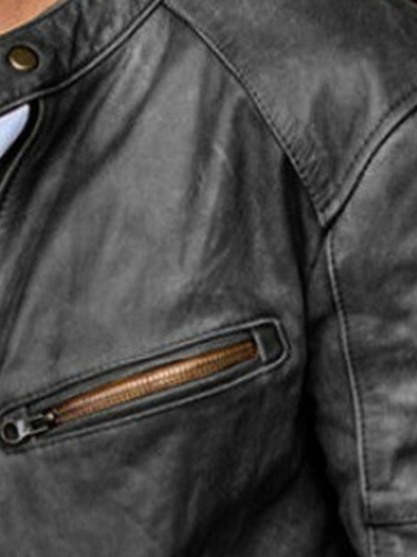 PU Leather Jacket - Serenity Land fashion