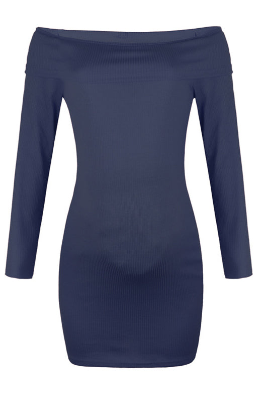 Women's Casual One-Shoulder Maternity Dress - Serenity Land fashion