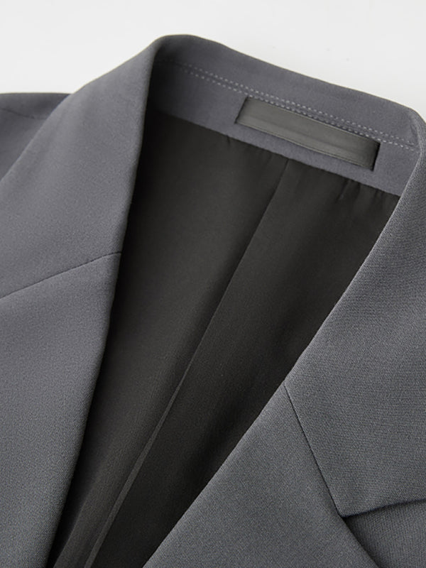 Slim Fit Business Two Piece Suit - Serenity Land fashion