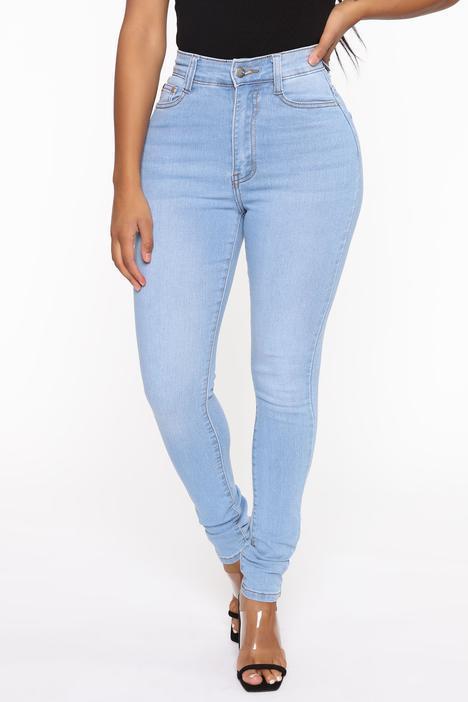 Women's High Waist Skinny Jeans - Serenity Land fashion