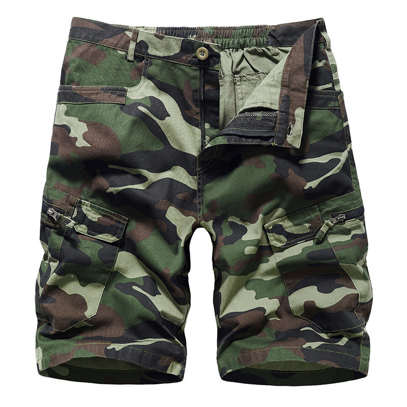 Men's Camouflage Print Cargo Shorts - Serenity Land fashion