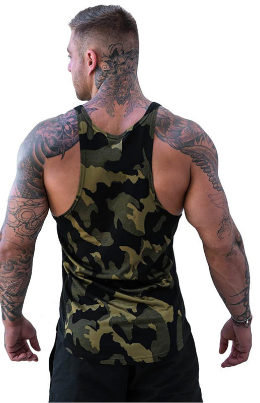 Men's Camouflage Print Breathable Tank Top - Serenity Land fashion