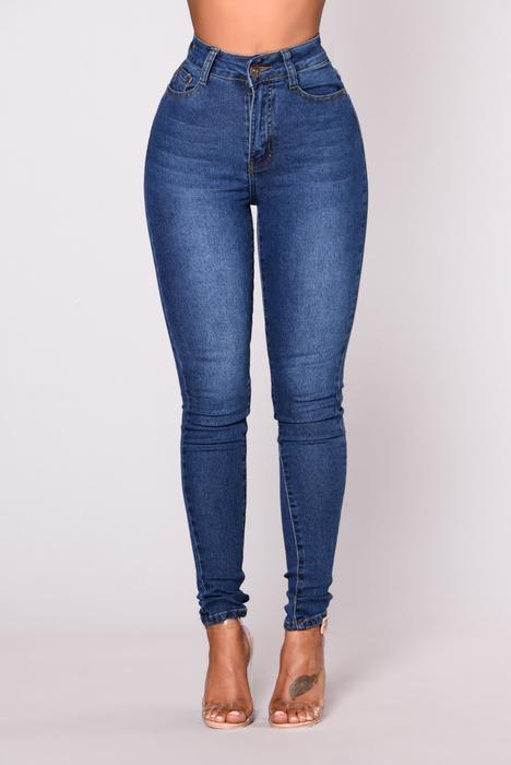 Women's High Waist Skinny Jeans - Serenity Land fashion