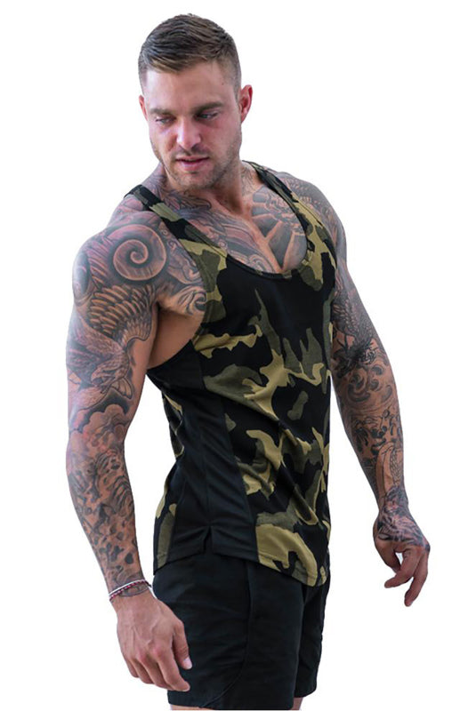 Men's Camouflage Print Breathable Tank Top - Serenity Land fashion