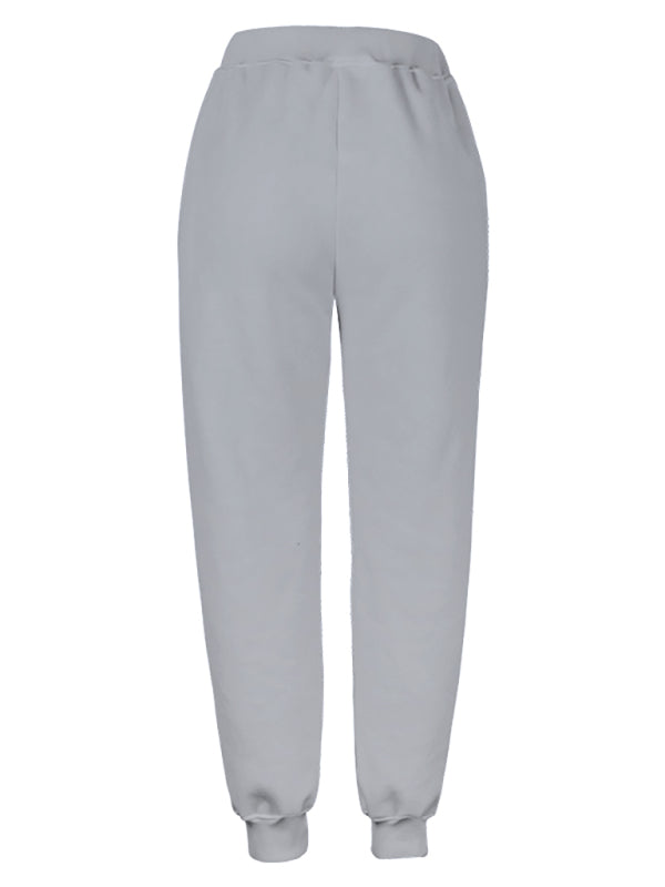 Casual Cotton Loose Pocket Joggers - Serenity Land fashion