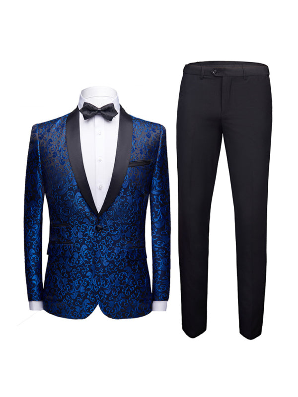 Slim Fit Business Two Piece Suit - Serenity Land fashion