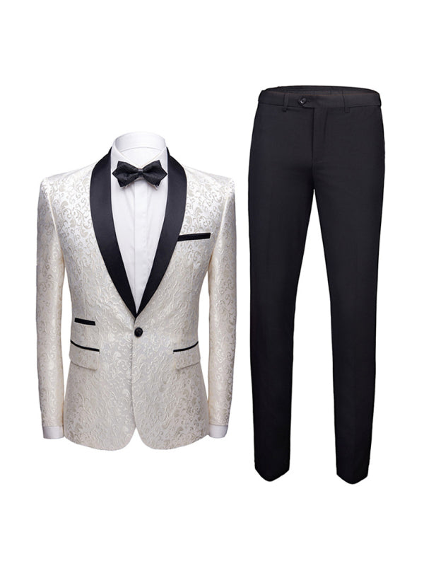 Slim Fit Business Two Piece Suit - Serenity Land fashion