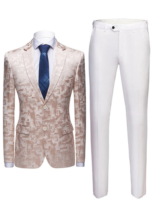 Slim Fit Business Two Piece Suit - Serenity Land fashion
