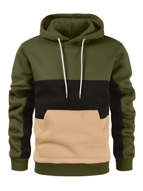 Colorblock Fleece Hoodie - Serenity Land fashion