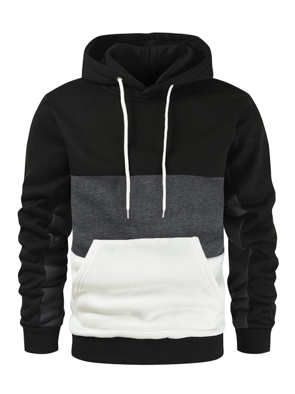 Colorblock Fleece Hoodie - Serenity Land fashion