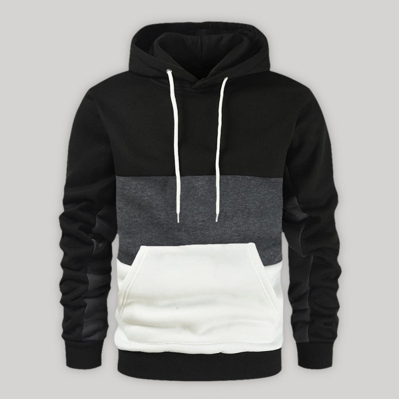 Colorblock Fleece Hoodie - Serenity Land fashion
