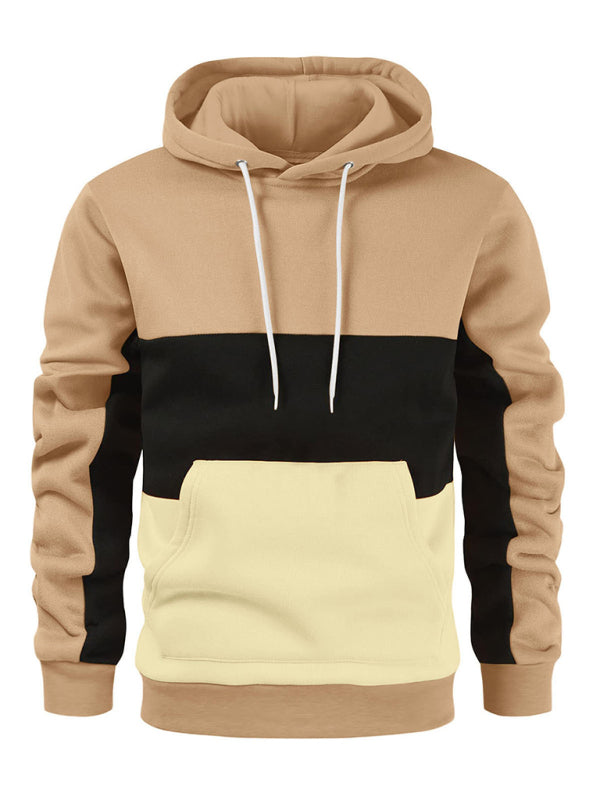 Colorblock Fleece Hoodie - Serenity Land fashion