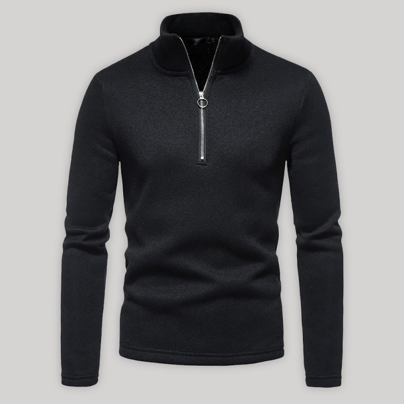 Solid color turtleneck long sleeve sweatshirt - Serenity Land fashion