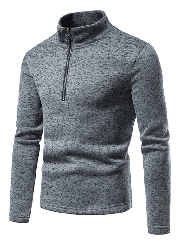 Solid color turtleneck long sleeve sweatshirt - Serenity Land fashion
