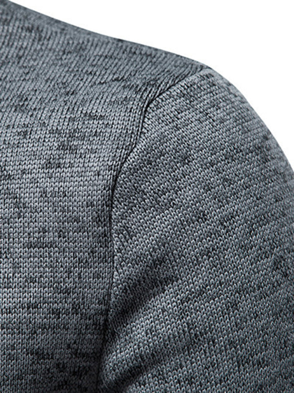 Solid color turtleneck long sleeve sweatshirt - Serenity Land fashion