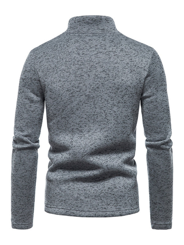 Solid color turtleneck long sleeve sweatshirt - Serenity Land fashion