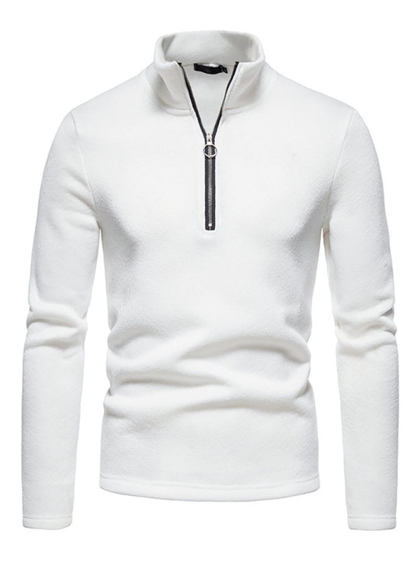 Solid color turtleneck long sleeve sweatshirt - Serenity Land fashion