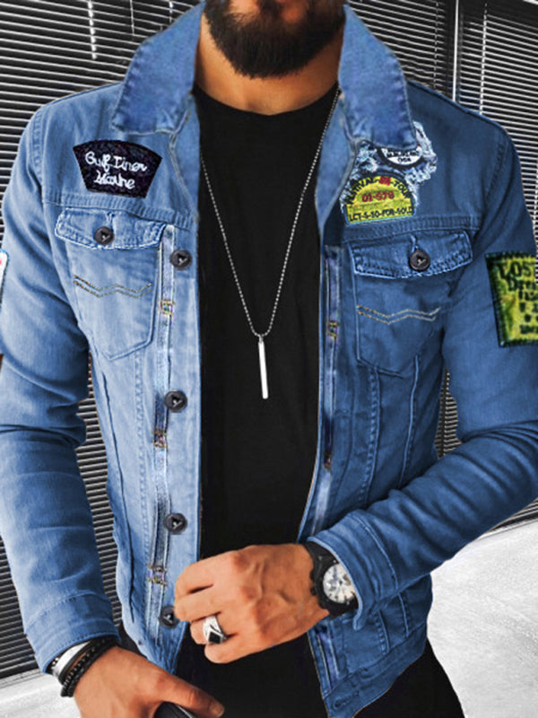 Plush Style Thickened Denim Men's Outer Jacket - Serenity Land fashion