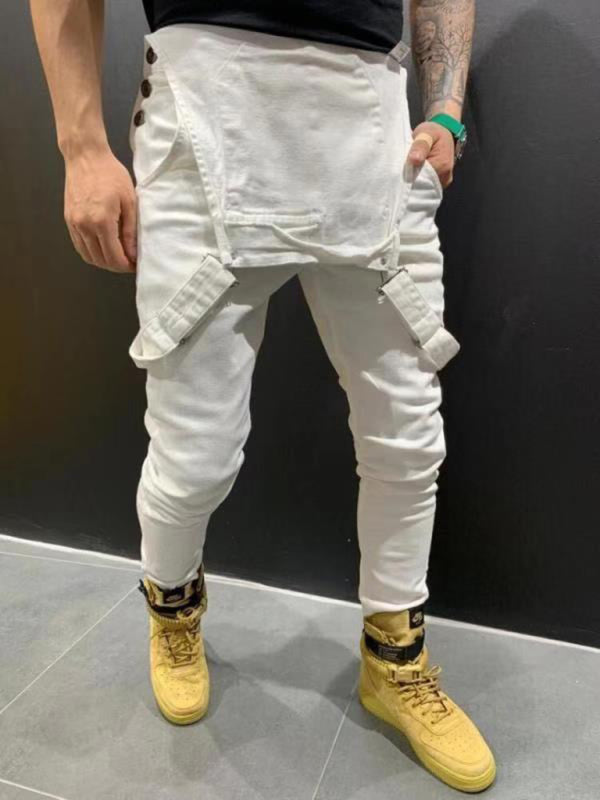 Garment Dyed Denim Carpenter Overalls - Serenity Land fashion