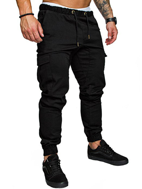 Casual Tether Elastic Sports Men's Trousers - Serenity Land fashion