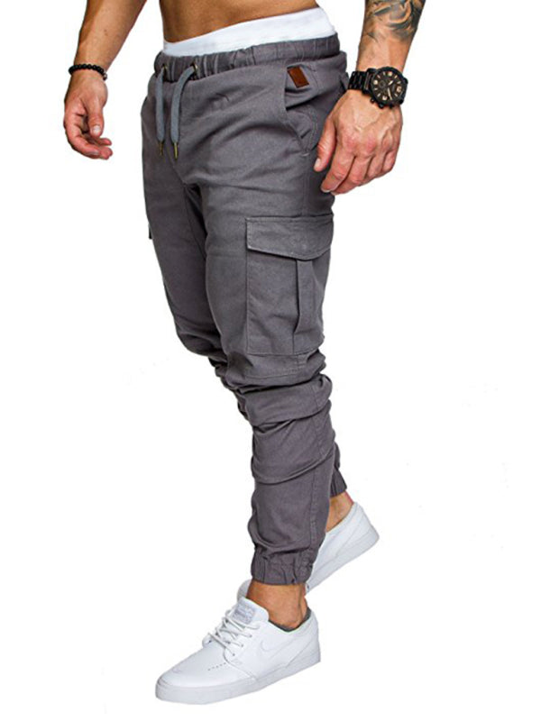Casual Tether Elastic Sports Men's Trousers - Serenity Land fashion