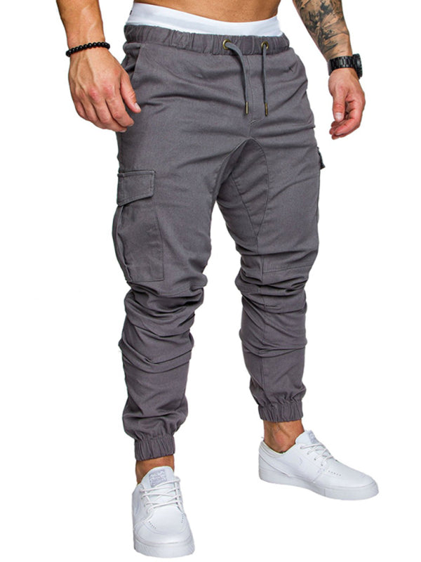 Casual Tether Elastic Sports Men's Trousers - Serenity Land fashion