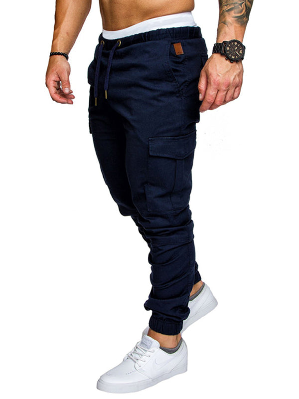 Casual Tether Elastic Sports Men's Trousers - Serenity Land fashion