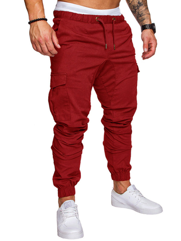 Casual Tether Elastic Sports Men's Trousers - Serenity Land fashion