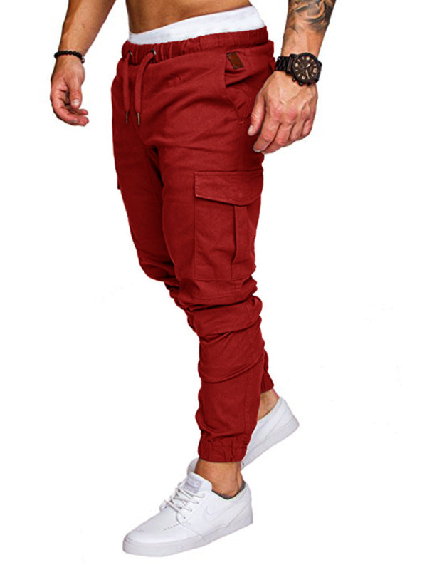 Casual Tether Elastic Sports Men's Trousers - Serenity Land fashion