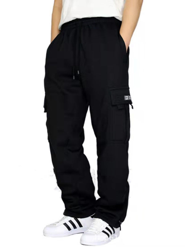 loose foot multi-pocket trousers - Serenity Land fashion