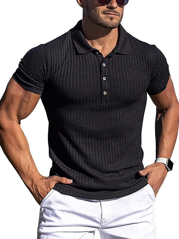 Vertical Stripe POLO Shirt