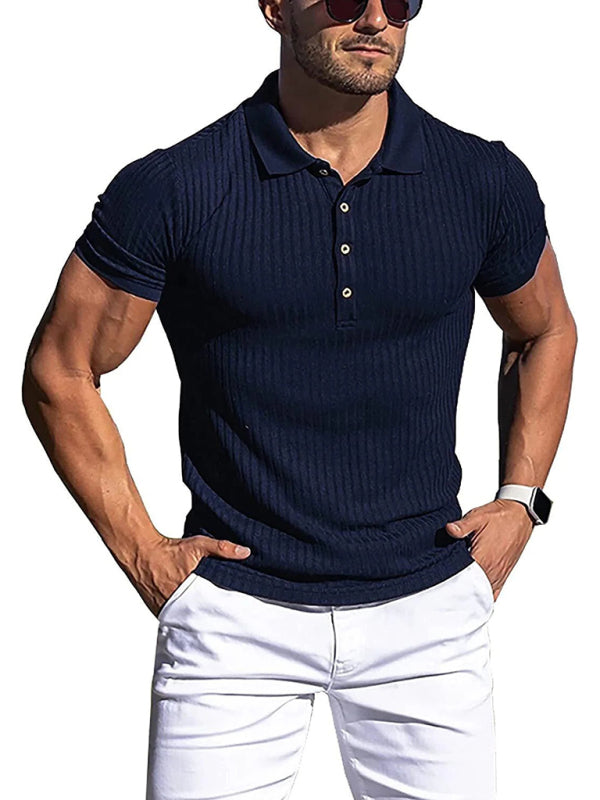 Vertical Stripe POLO Shirt
