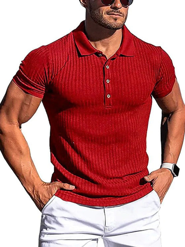 Vertical Stripe POLO Shirt