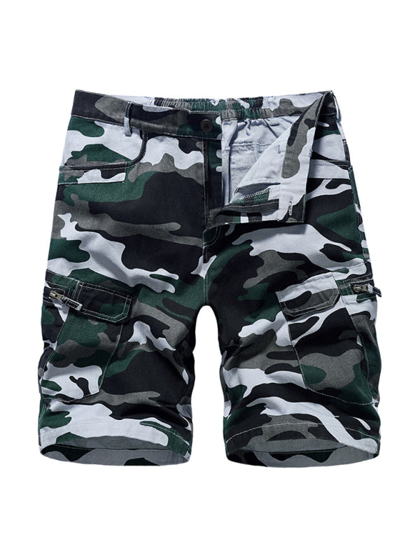 Men's Camouflage Print Cargo Shorts - Serenity Land fashion