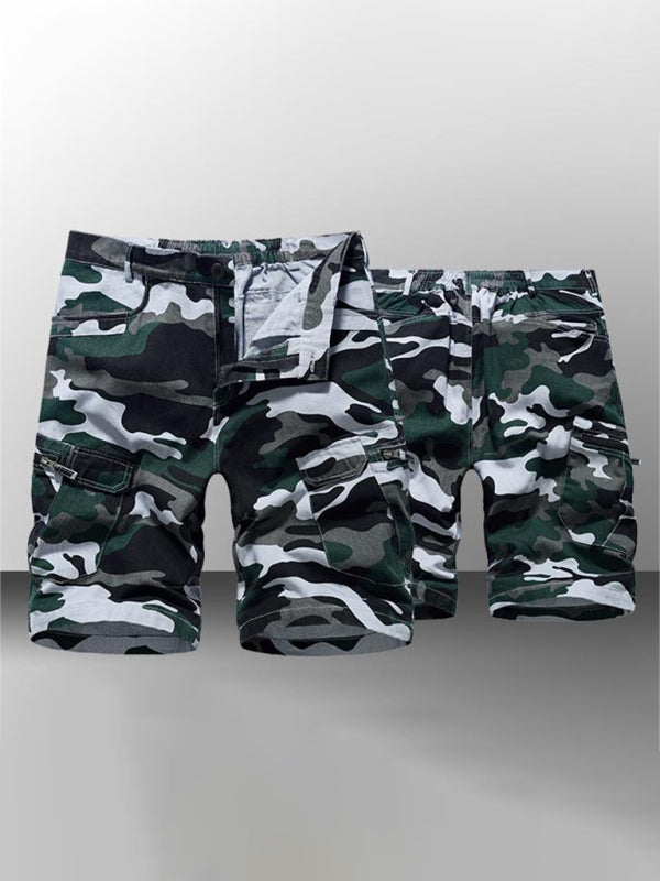 Men's Camouflage Print Cargo Shorts - Serenity Land fashion
