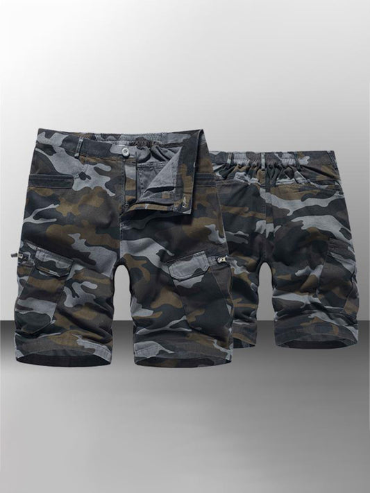 Men's Camouflage Print Cargo Shorts - Serenity Land fashion