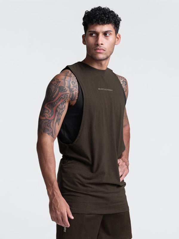 Men's Solid Color Essential Tank
