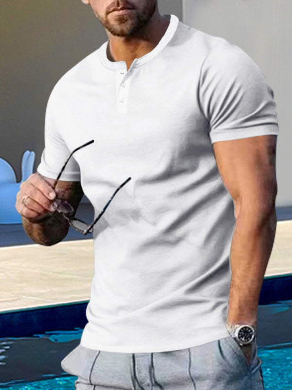 Men's Regular Fit Henley T-Shirt