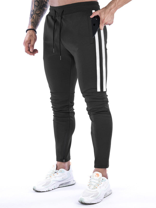 Men's Stripe Ankle Zip Joggers