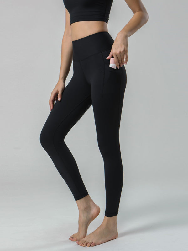 Double Sided Brushed Yoga Ninth Pants - Serenity Land fashion