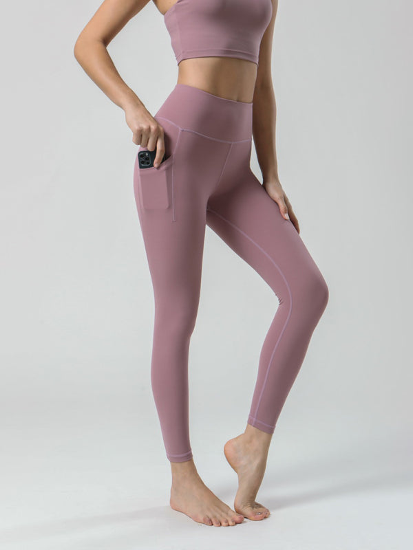 Double Sided Brushed Yoga Ninth Pants - Serenity Land fashion