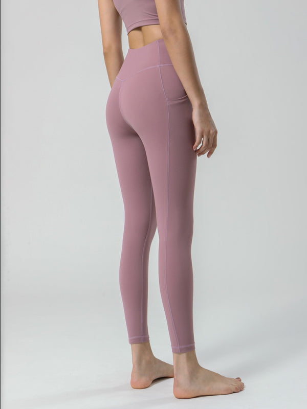Double Sided Brushed Yoga Ninth Pants - Serenity Land fashion