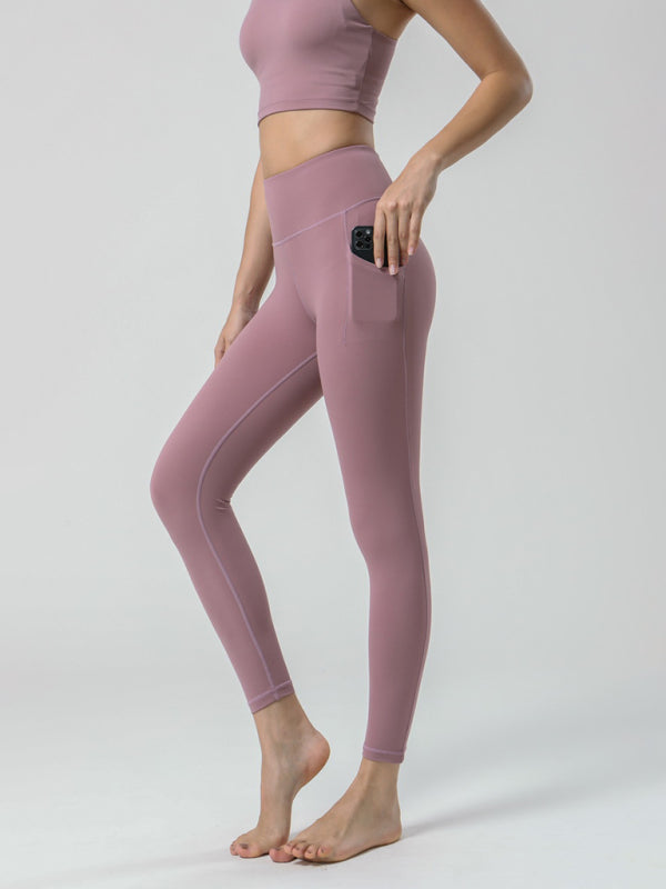 Double Sided Brushed Yoga Ninth Pants - Serenity Land fashion